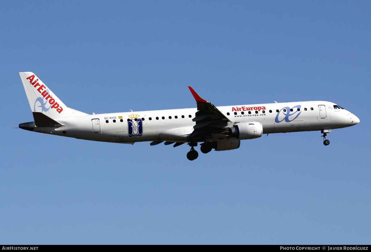 Aircraft Photo of EC-KYO | Embraer 195SR (ERJ-190-200SR) | Air Europa | AirHistory.net #532624