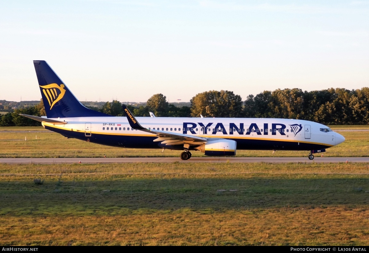 Aircraft Photo of SP-RKQ | Boeing 737-800 | Ryanair | AirHistory.net #532718