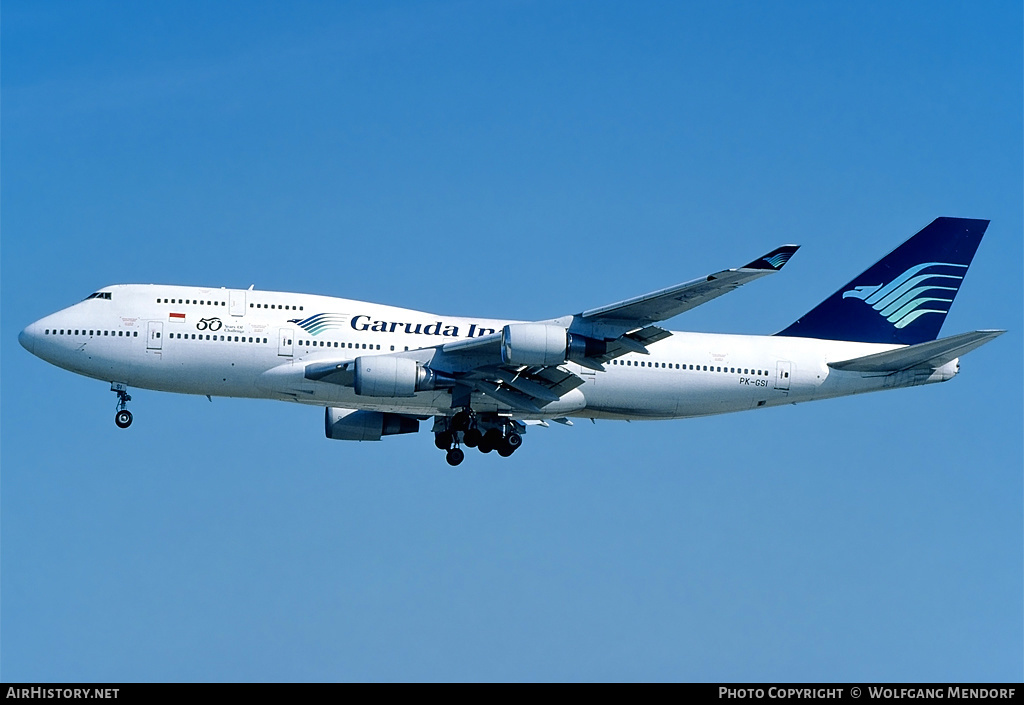 Aircraft Photo of PK-GSI | Boeing 747-441 | Garuda Indonesia | AirHistory.net #532730