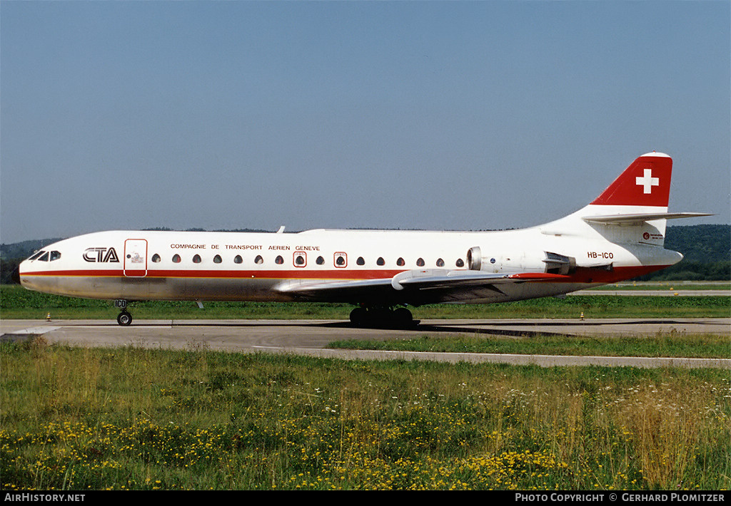 Aircraft Photo of HB-ICO | Sud SE-210 Caravelle 10B1R | CTA - Compagnie de Transport Aérien | AirHistory.net #532781