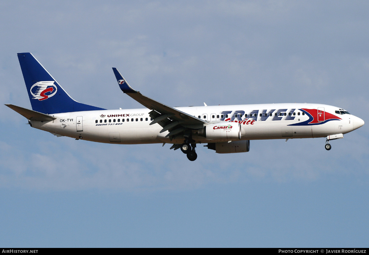 Aircraft Photo of OK-TVI | Boeing 737-86Q | Travel Service | AirHistory.net #532825