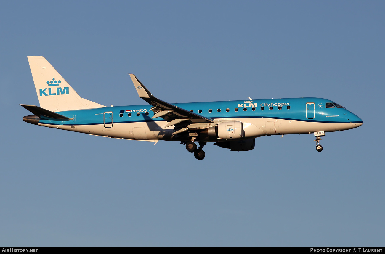 Aircraft Photo of PH-EXX | Embraer 175STD (ERJ-170-200STD) | KLM Cityhopper | AirHistory.net #532834