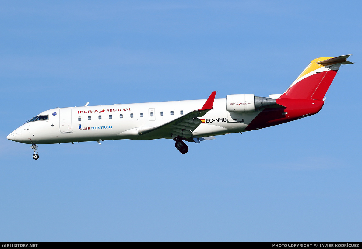 Aircraft Photo of EC-NHU | Bombardier CRJ-200ER (CL-600-2B19) | Iberia Regional | AirHistory.net #532846