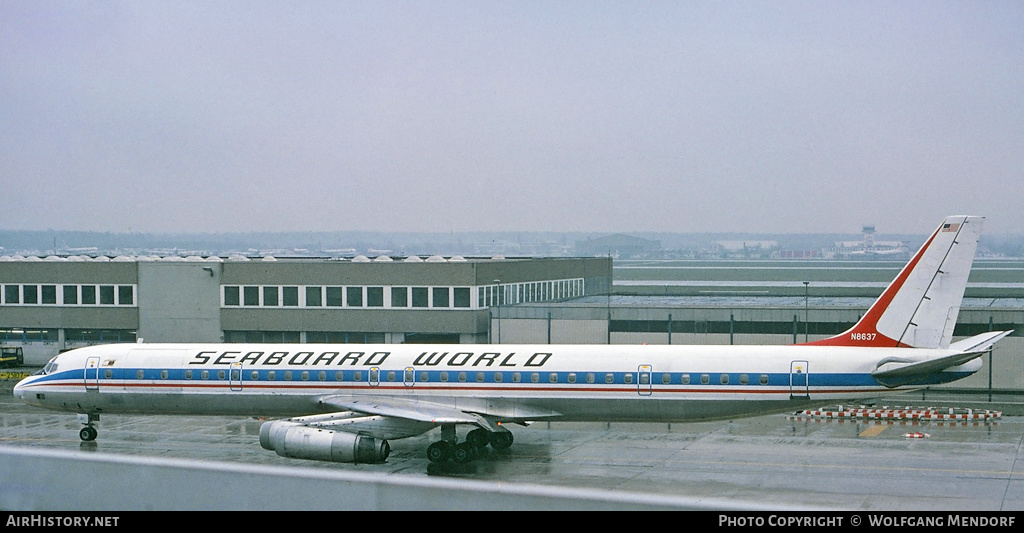 Aircraft Photo of N8637 | McDonnell Douglas DC-8-63CF | Seaboard World Airlines | AirHistory.net #532889