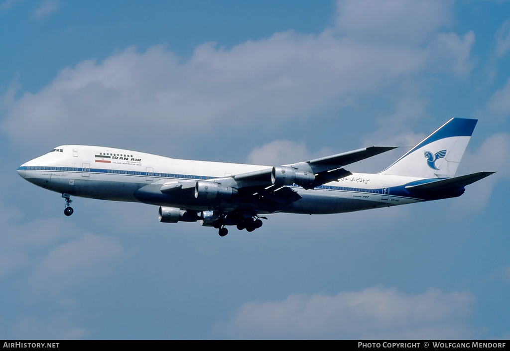 Aircraft Photo of EP-IAG | Boeing 747-286BM | Iran Air | AirHistory.net #532892
