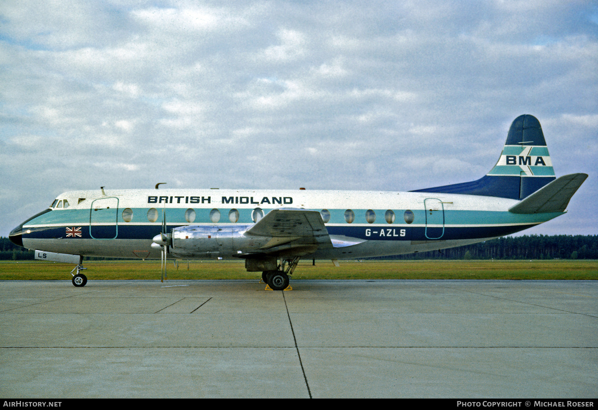Aircraft Photo of G-AZLS | Vickers 813 Viscount | British Midland Airways - BMA | AirHistory.net #532918