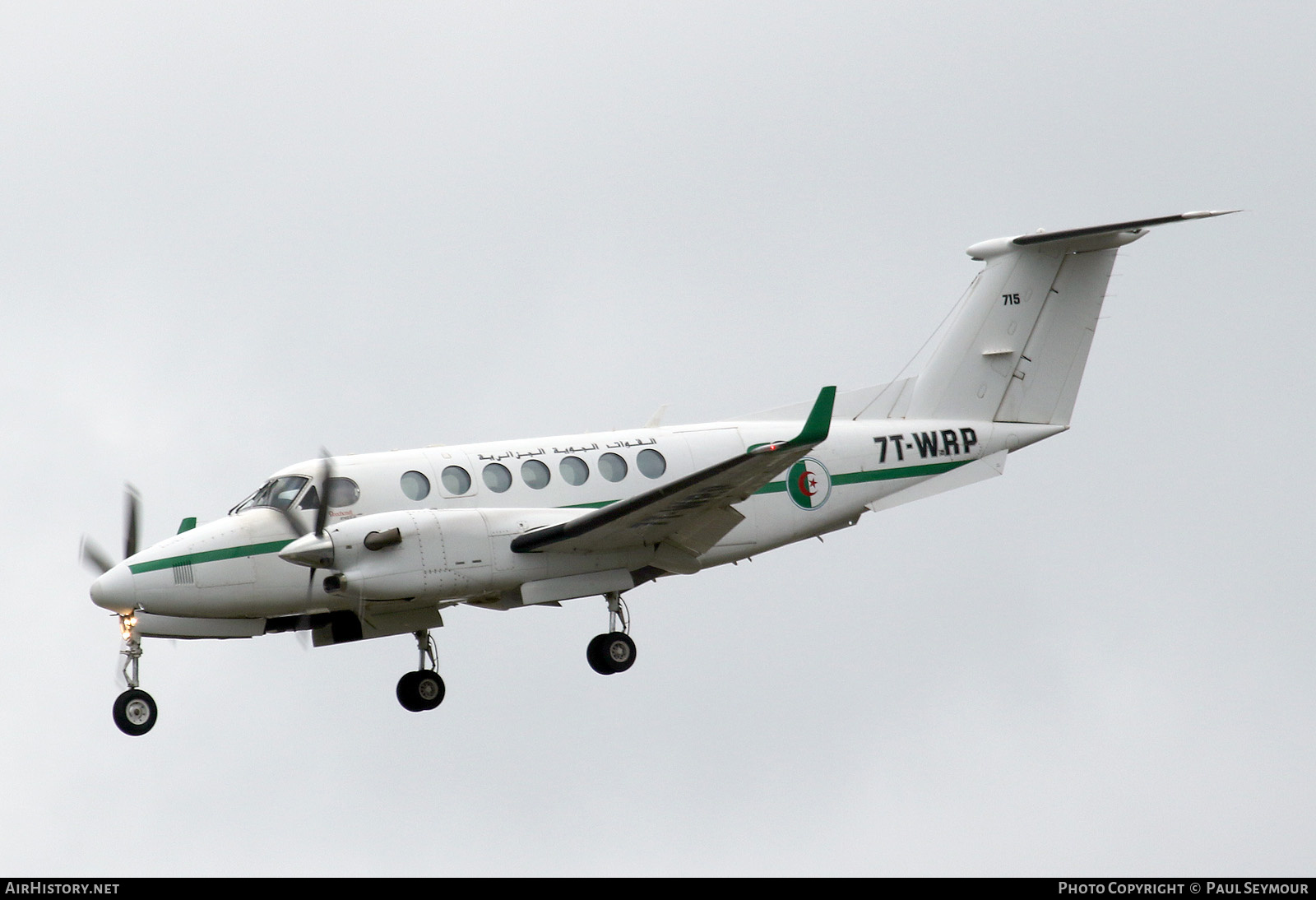 Aircraft Photo of 7T-WRP / 715 | Hawker Beechcraft 350 King Air (B300) | Algeria - Air Force | AirHistory.net #532946