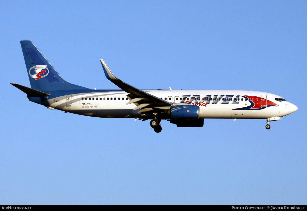 Aircraft Photo of OK-TSL | Boeing 737-8AS | Travel Service | AirHistory.net #532953
