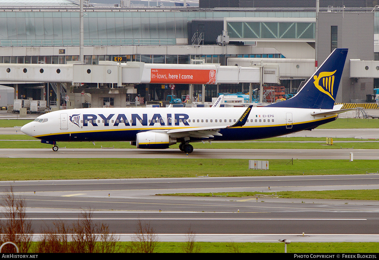 Aircraft Photo of EI-EPG | Boeing 737-8AS | Ryanair | AirHistory.net #533024