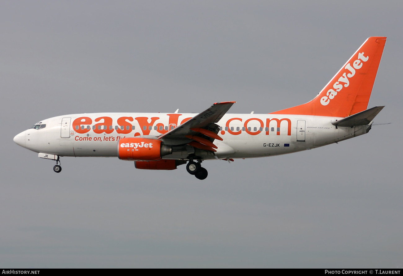 Aircraft Photo of G-EZJK | Boeing 737-73V | EasyJet | AirHistory.net #533051