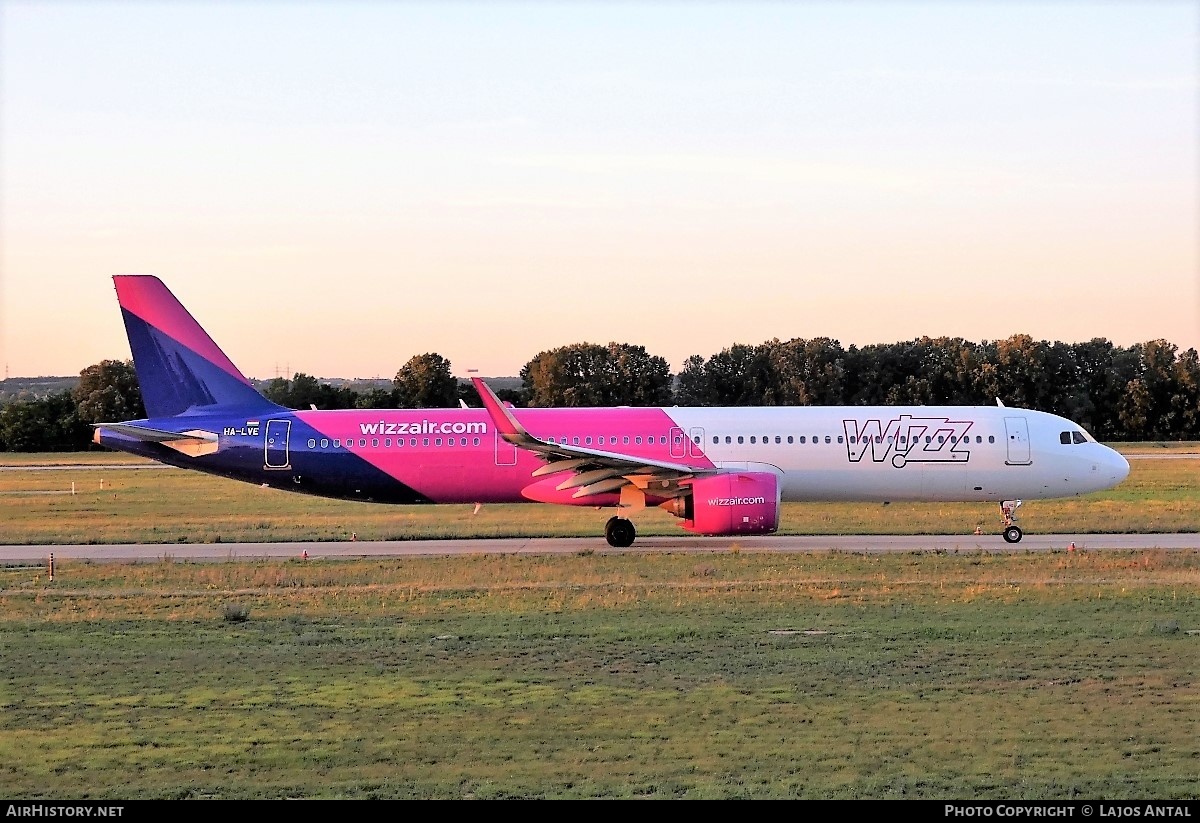 Aircraft Photo of HA-LVE | Airbus A321-271NX | Wizz Air | AirHistory.net #533059