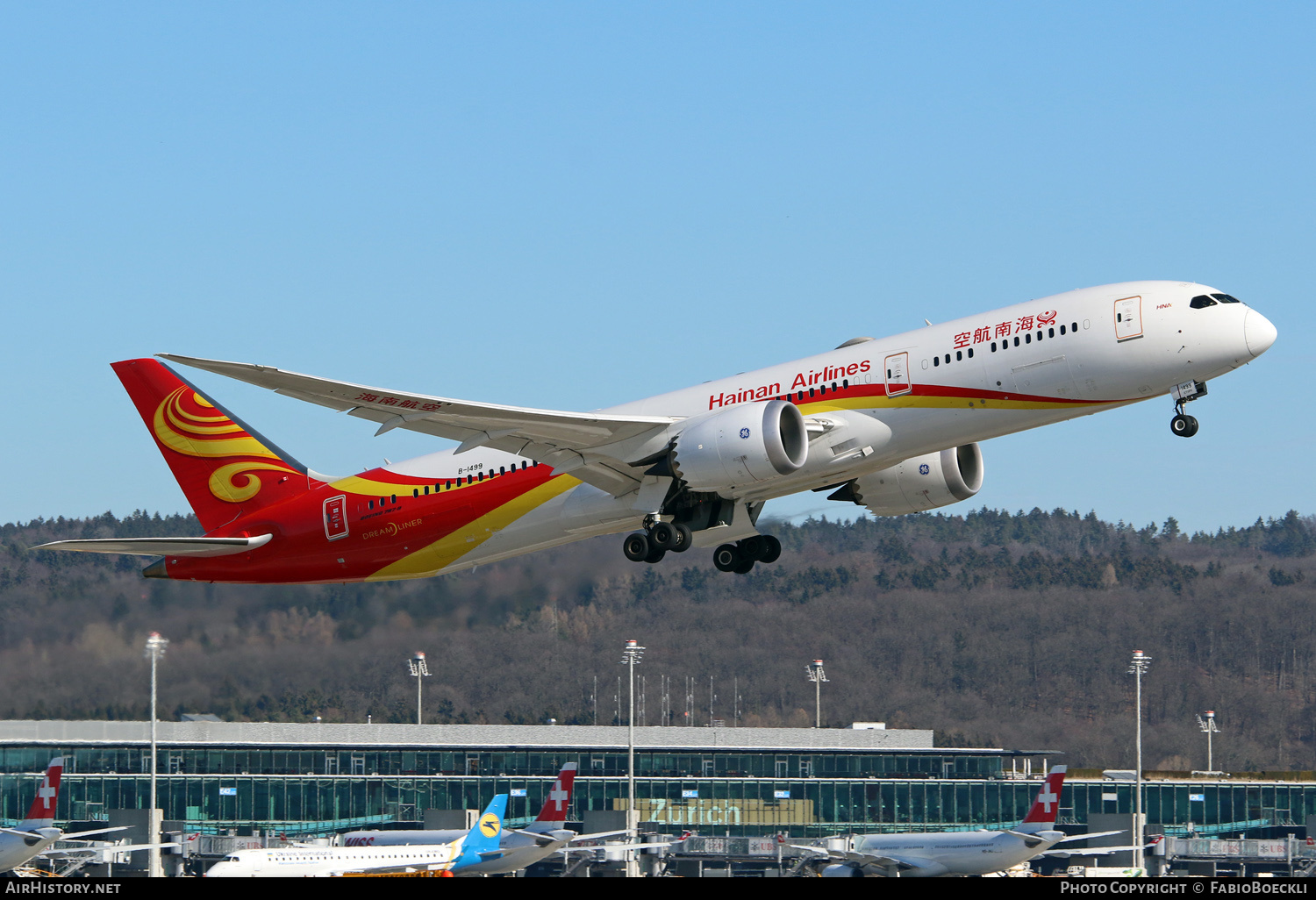 Aircraft Photo of B-1499 | Boeing 787-9 Dreamliner | Hainan Airlines | AirHistory.net #533122