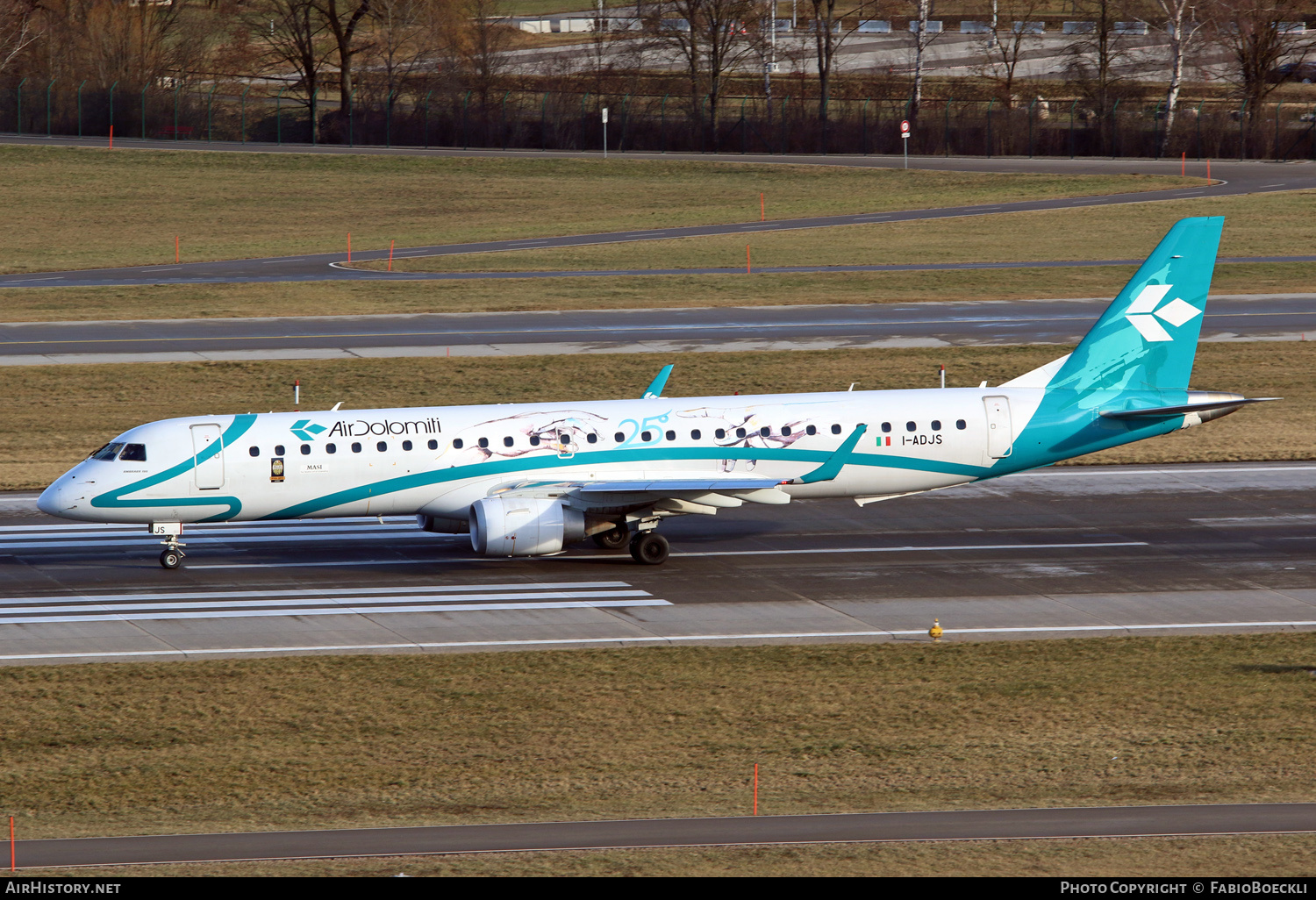 Aircraft Photo of I-ADJS | Embraer 195LR (ERJ-190-200LR) | Air Dolomiti | AirHistory.net #533129