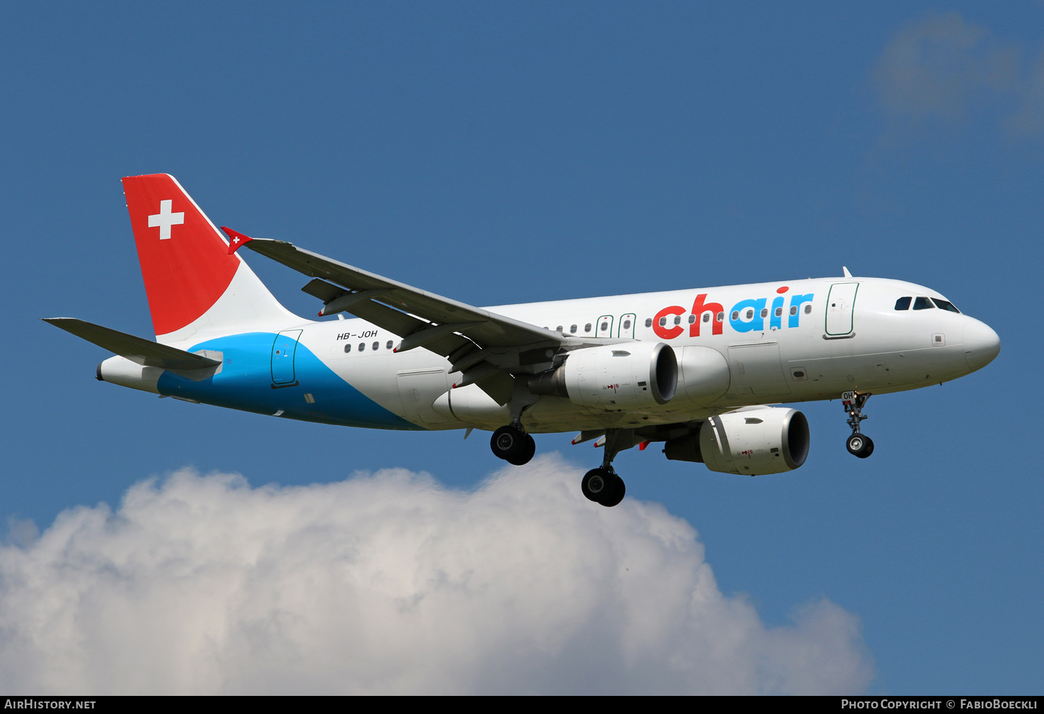 Aircraft Photo of HB-JOH | Airbus A319-112 | Chair Airlines | AirHistory.net #533174