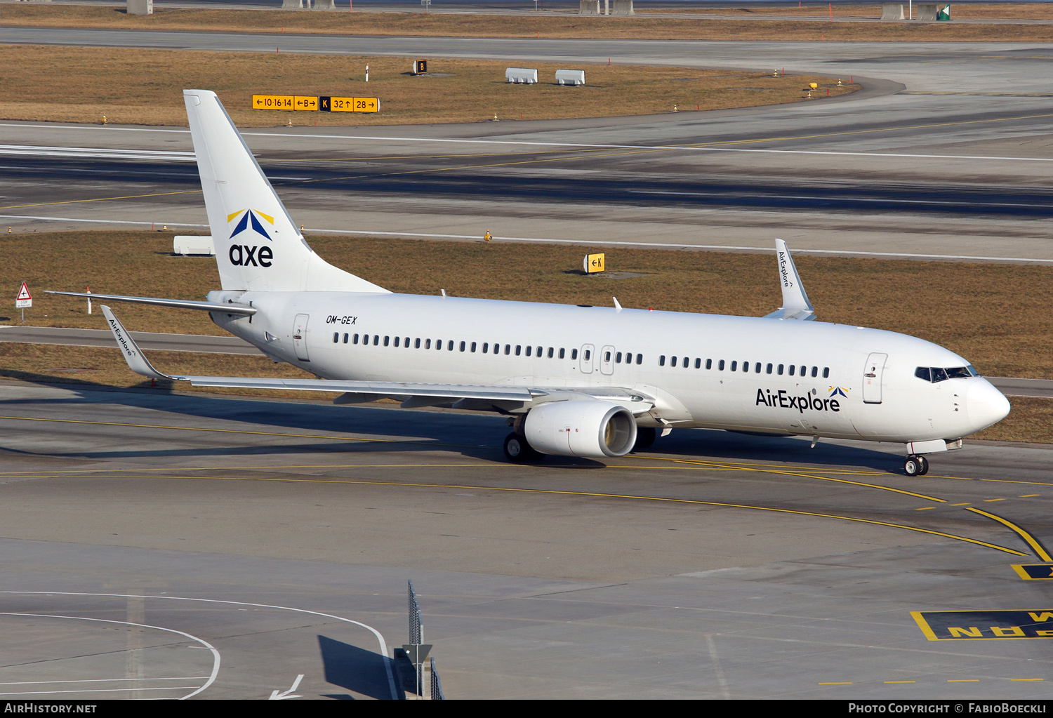 Aircraft Photo of OM-GEX | Boeing 737-8AS | AirExplore - Axe | AirHistory.net #533203