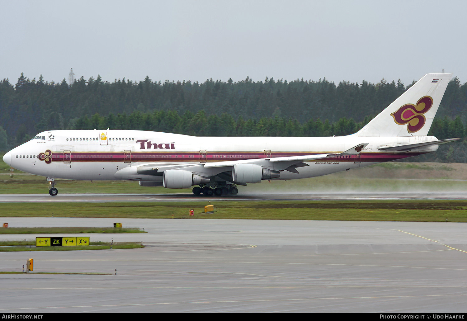 Aircraft Photo of HS-TGY | Boeing 747-4D7 | Thai Airways International | AirHistory.net #533206
