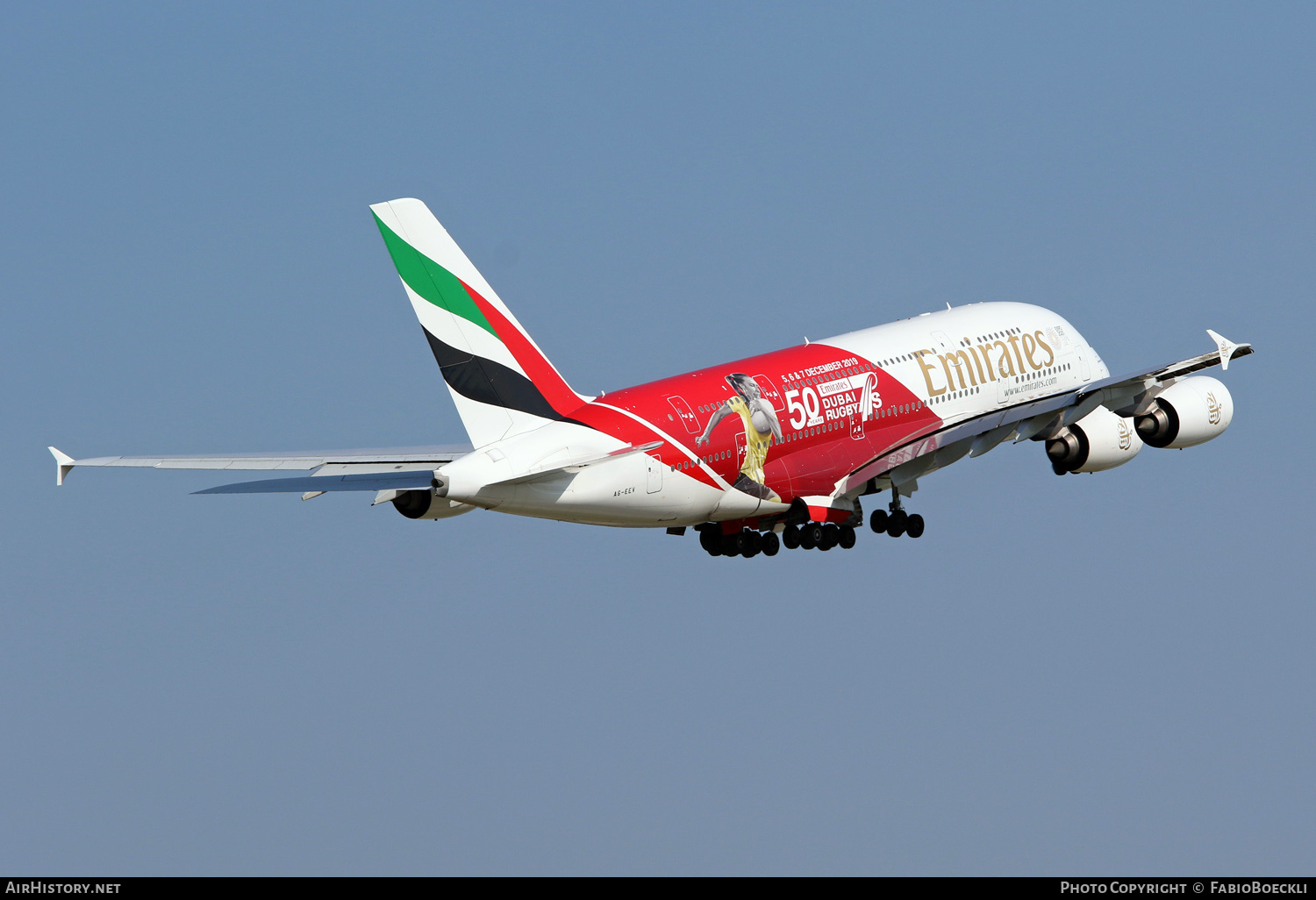 Aircraft Photo of A6-EEV | Airbus A380-861 | Emirates | AirHistory.net #533212