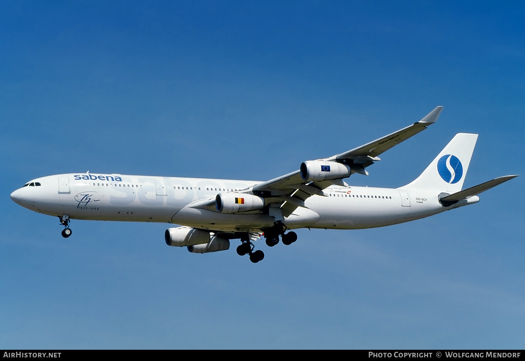 Aircraft Photo of OO-SCY | Airbus A340-311 | Sabena | AirHistory.net #533359