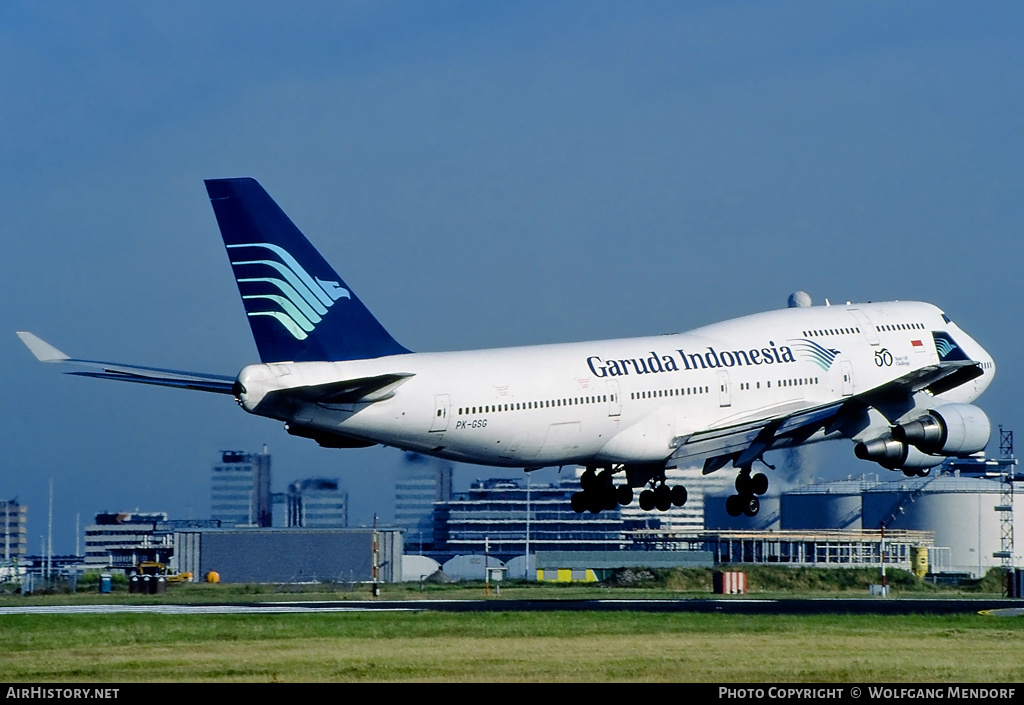 Aircraft Photo of PK-GSG | Boeing 747-4U3 | Garuda Indonesia | AirHistory.net #533381