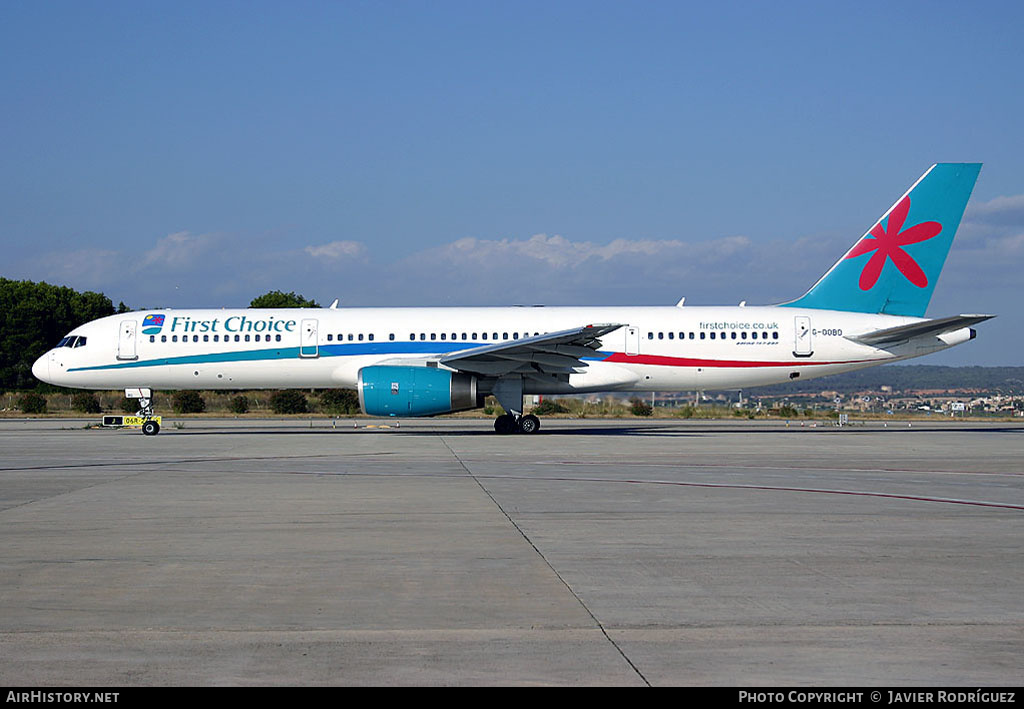 Aircraft Photo of G-OOBD | Boeing 757-28A | First Choice Airways | AirHistory.net #533403