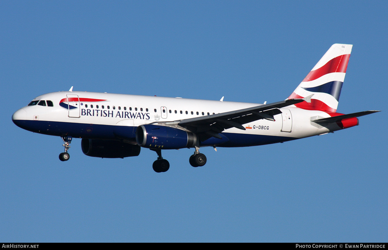 Aircraft Photo of G-DBCG | Airbus A319-131 | British Airways | AirHistory.net #533439