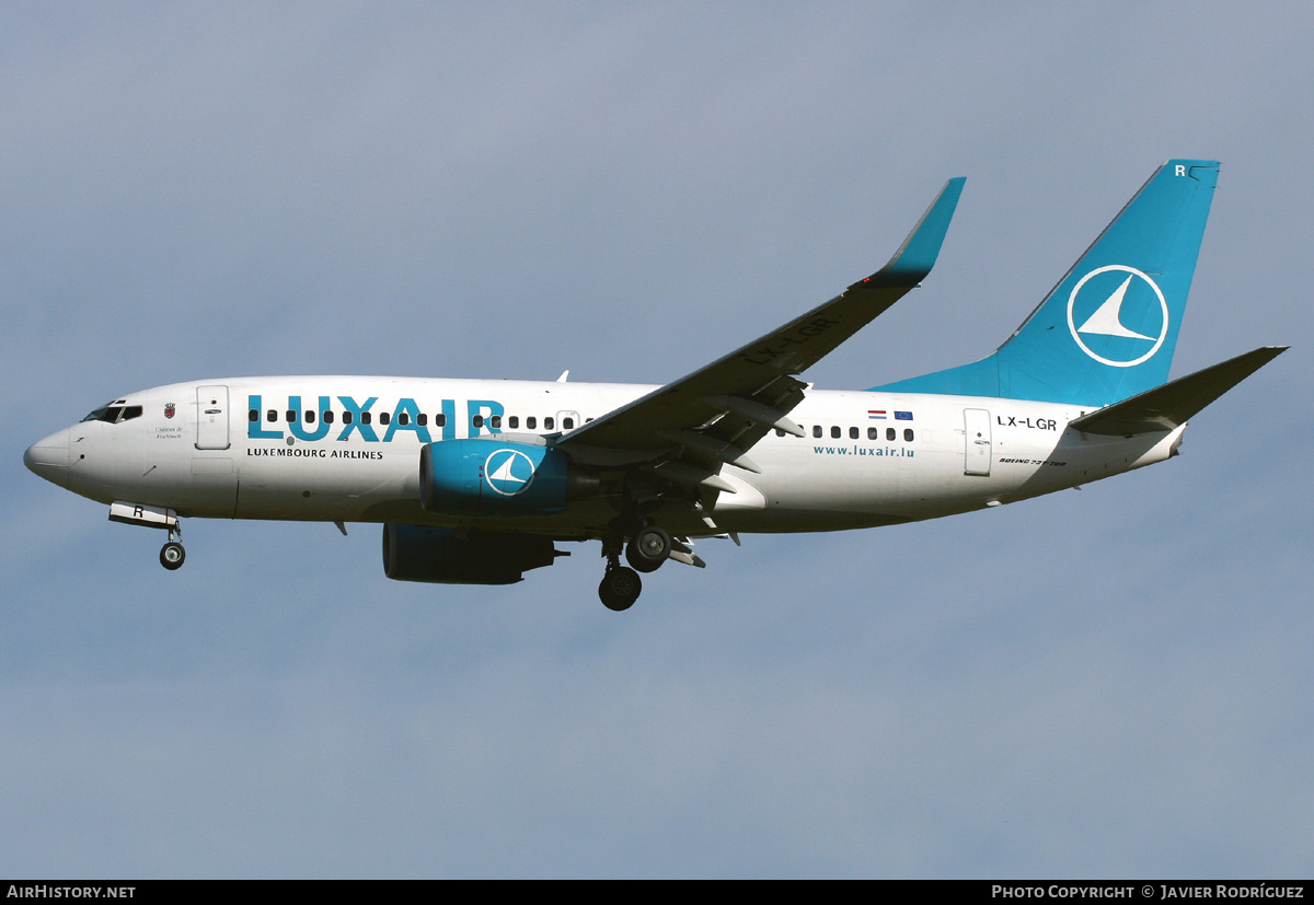 Aircraft Photo of LX-LGR | Boeing 737-7C9 | Luxair | AirHistory.net #533447