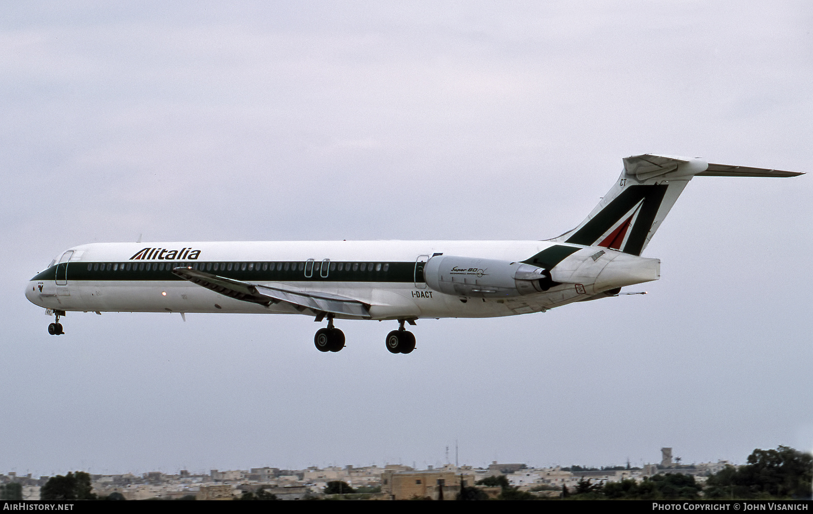 Aircraft Photo of I-DACT | McDonnell Douglas MD-82 (DC-9-82) | Alitalia | AirHistory.net #533450