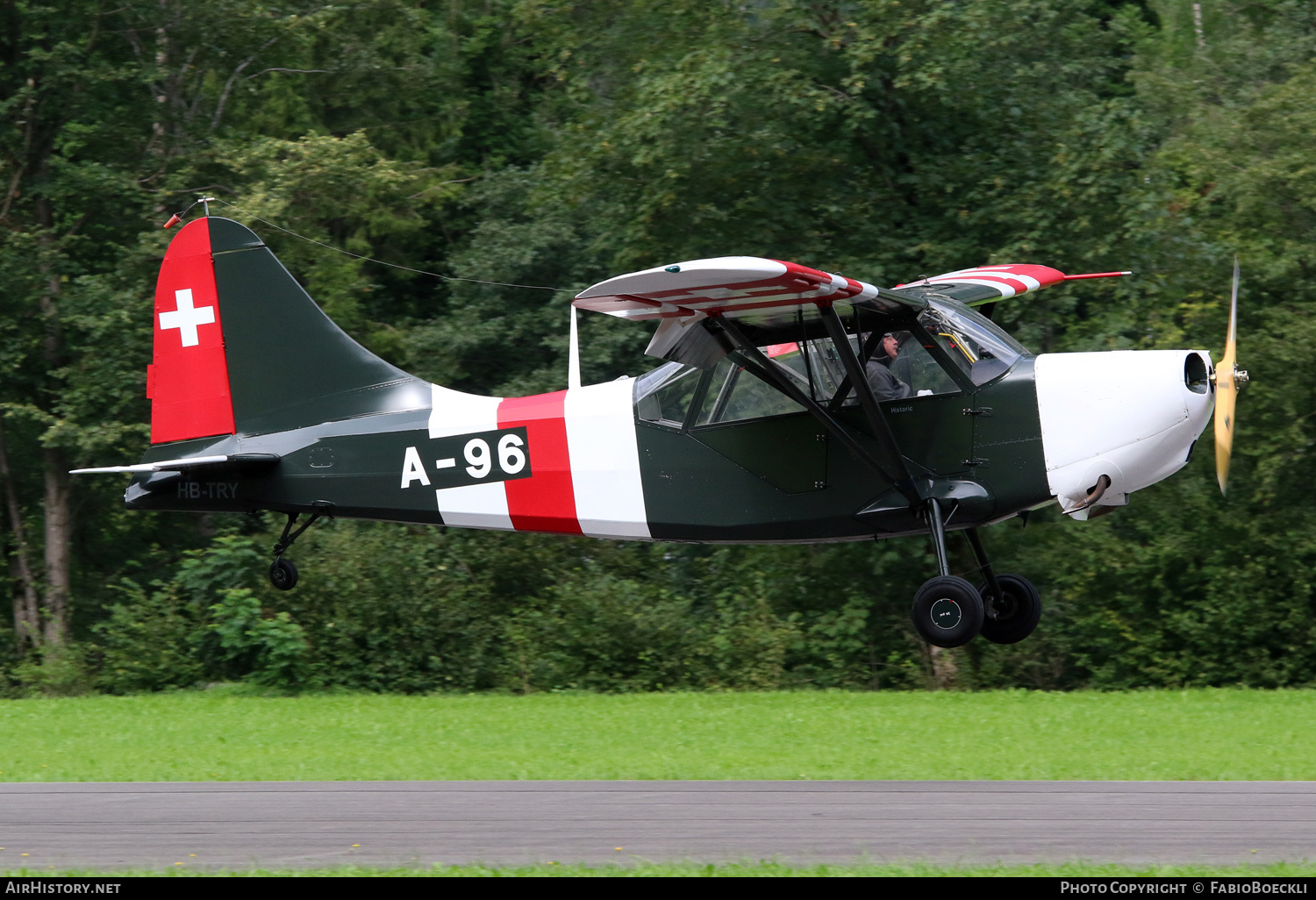 Aircraft Photo of HB-TRY / A-96 | Stinson L-5 Sentinel | Switzerland - Air Force | AirHistory.net #533456