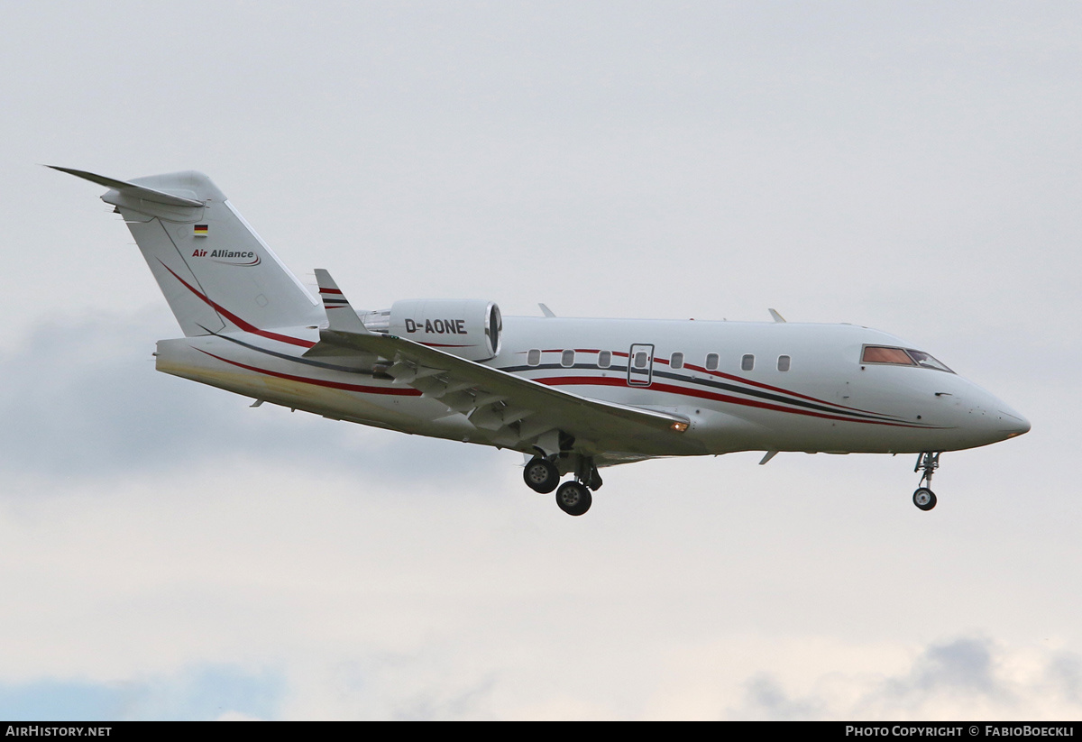 Aircraft Photo of D-AONE | Bombardier Challenger 604 (CL-600-2B16) | Air Alliance | AirHistory.net #533560