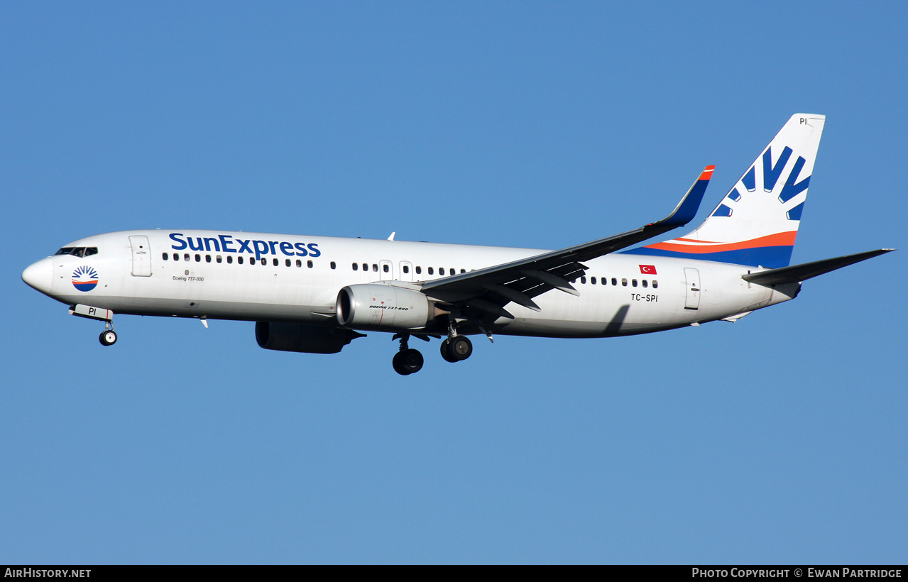 Aircraft Photo of TC-SPI | Boeing 737-82R | SunExpress | AirHistory.net #533561