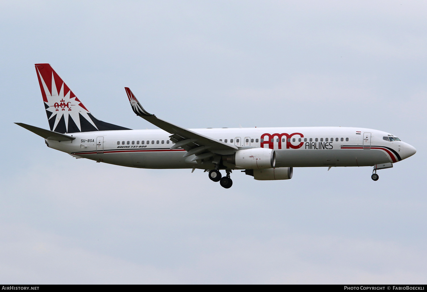 Aircraft Photo of SU-BSA | Boeing 737-86Q | AMC Airlines | AirHistory.net #533569