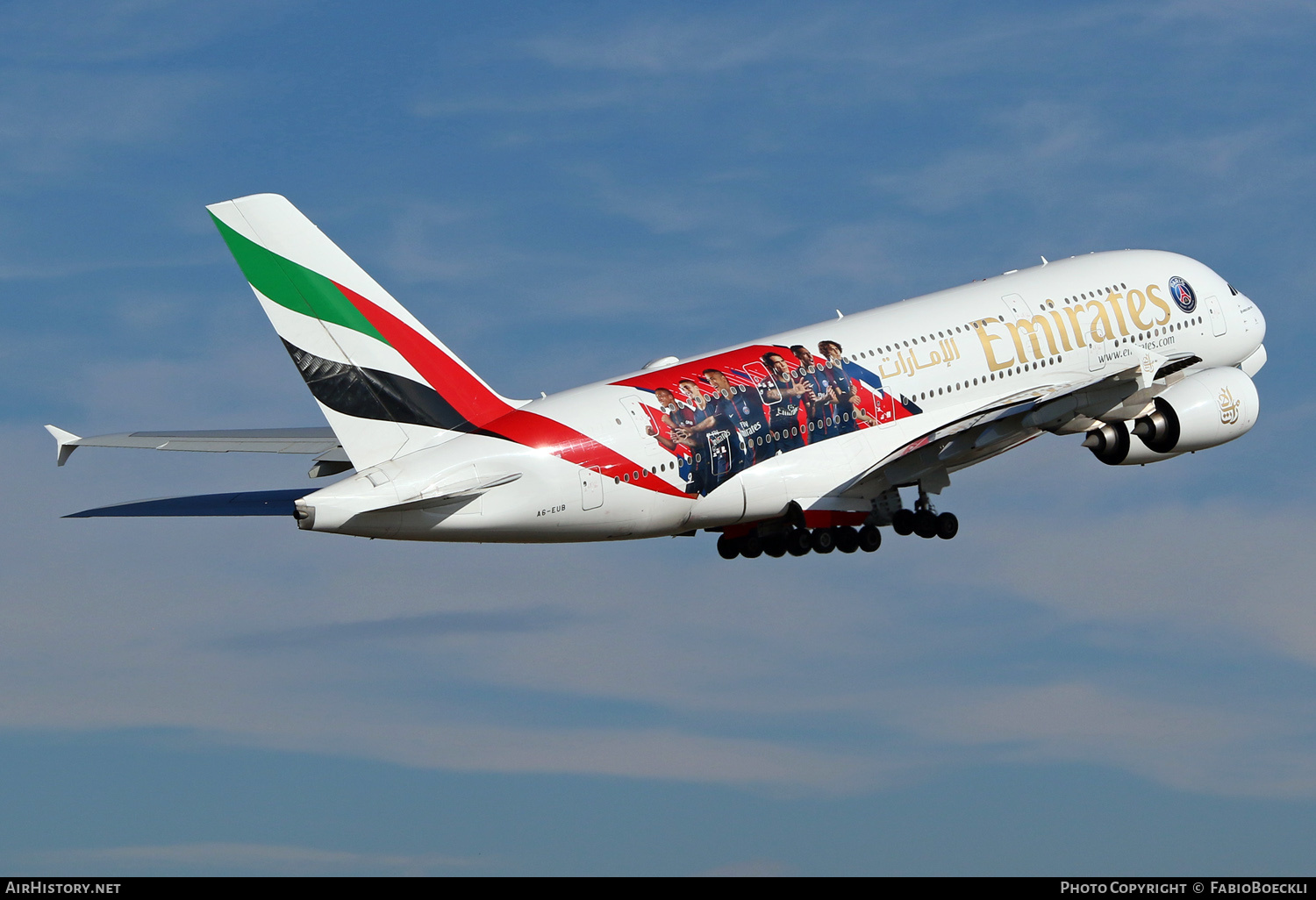 Aircraft Photo of A6-EUB | Airbus A380-861 | Emirates | AirHistory.net #533635
