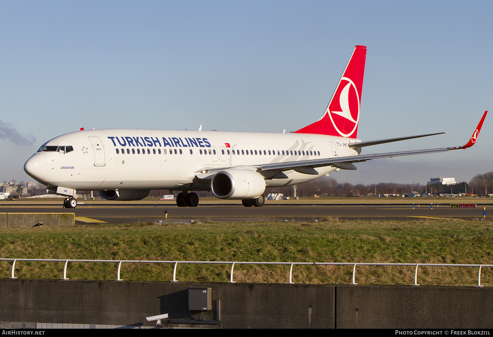 Aircraft Photo of TC-JHK | Boeing 737-8F2 | Turkish Airlines | AirHistory.net #533659