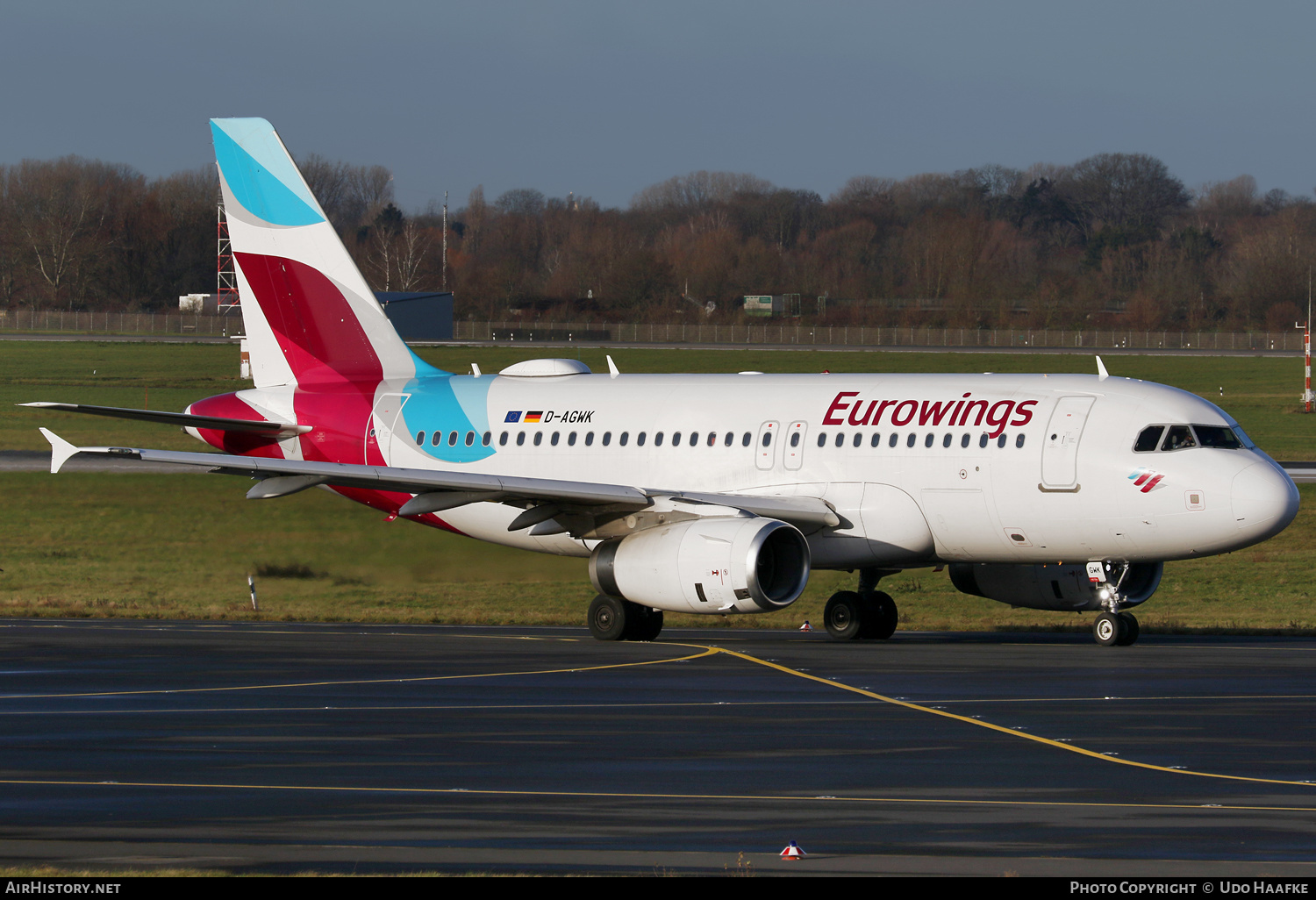 Aircraft Photo of D-AGWK | Airbus A319-132 | Eurowings | AirHistory.net #533662