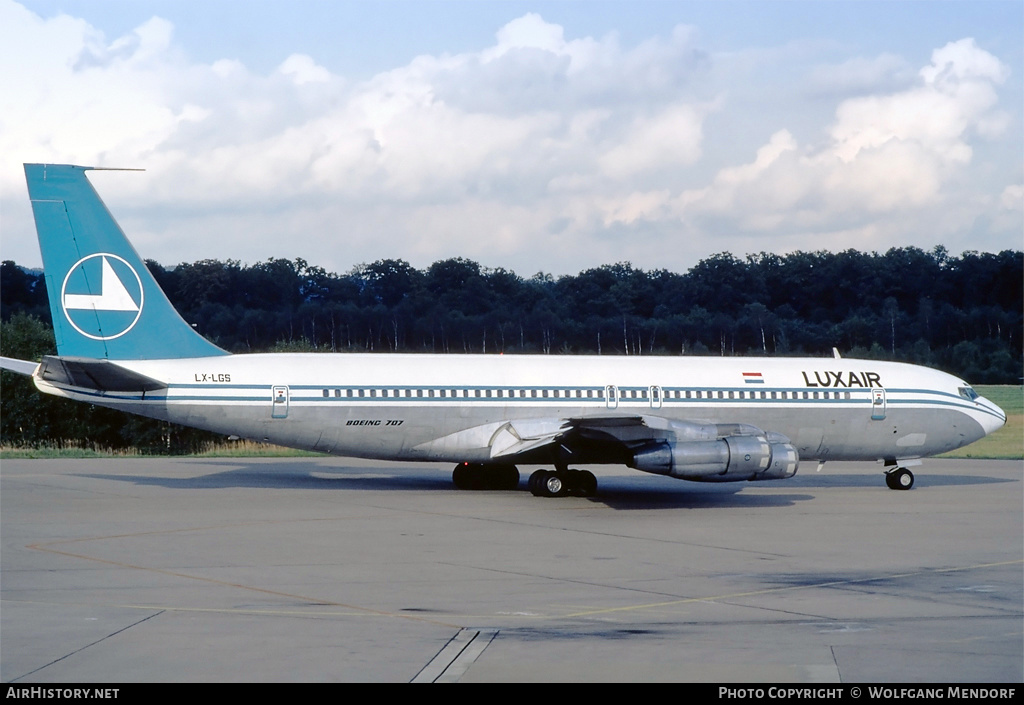 Aircraft Photo of LX-LGS | Boeing 707-344C | Luxair | AirHistory.net #533667