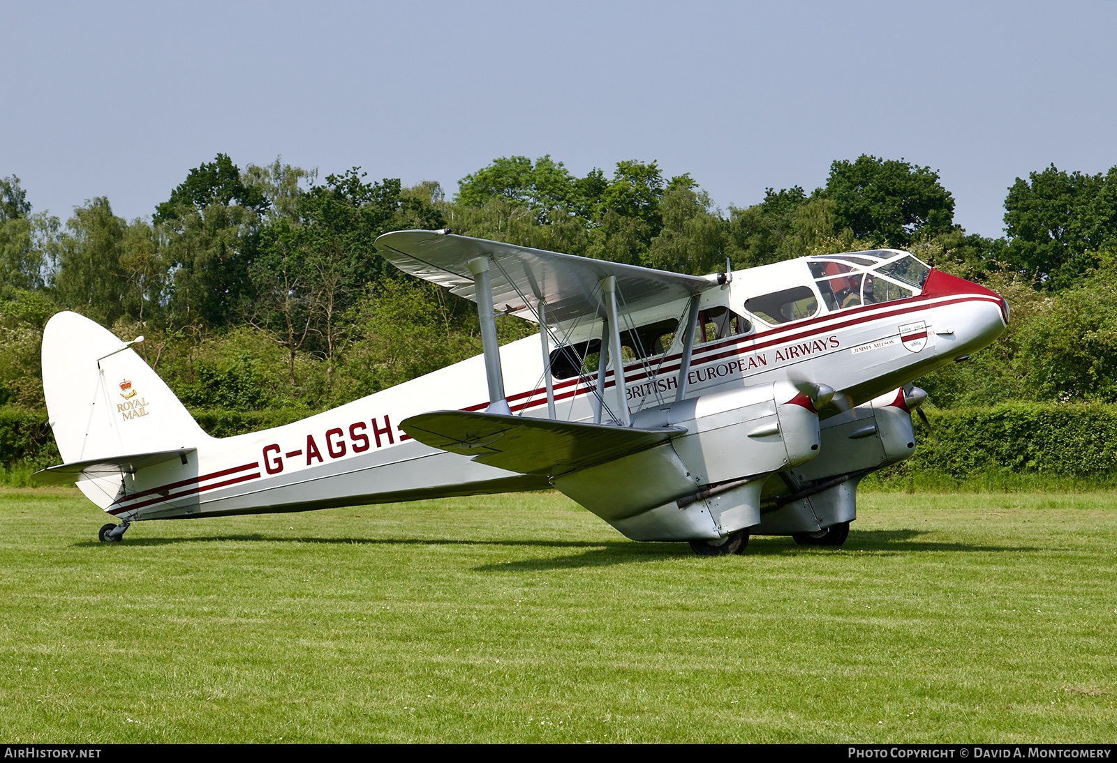 Aircraft Photo of G-AGSH | De Havilland D.H. 89A Dragon Rapide | BEA - British European Airways | AirHistory.net #533671