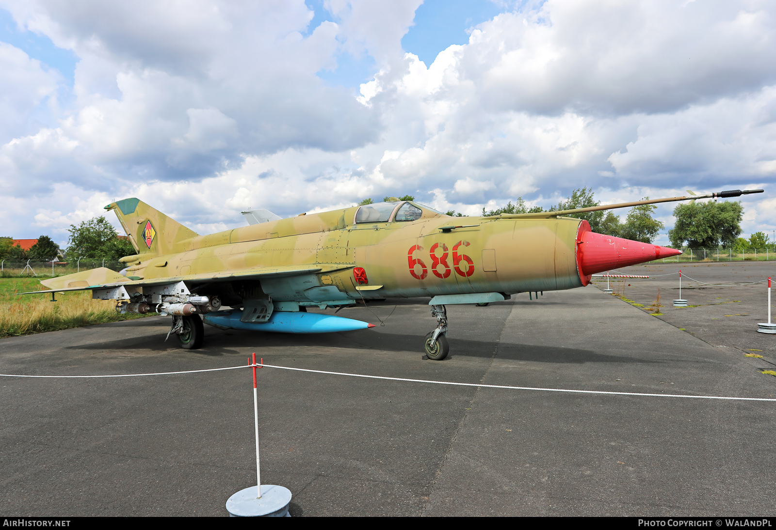 Aircraft Photo of 686 | Mikoyan-Gurevich MiG-21MF | East Germany - Air Force | AirHistory.net #533681
