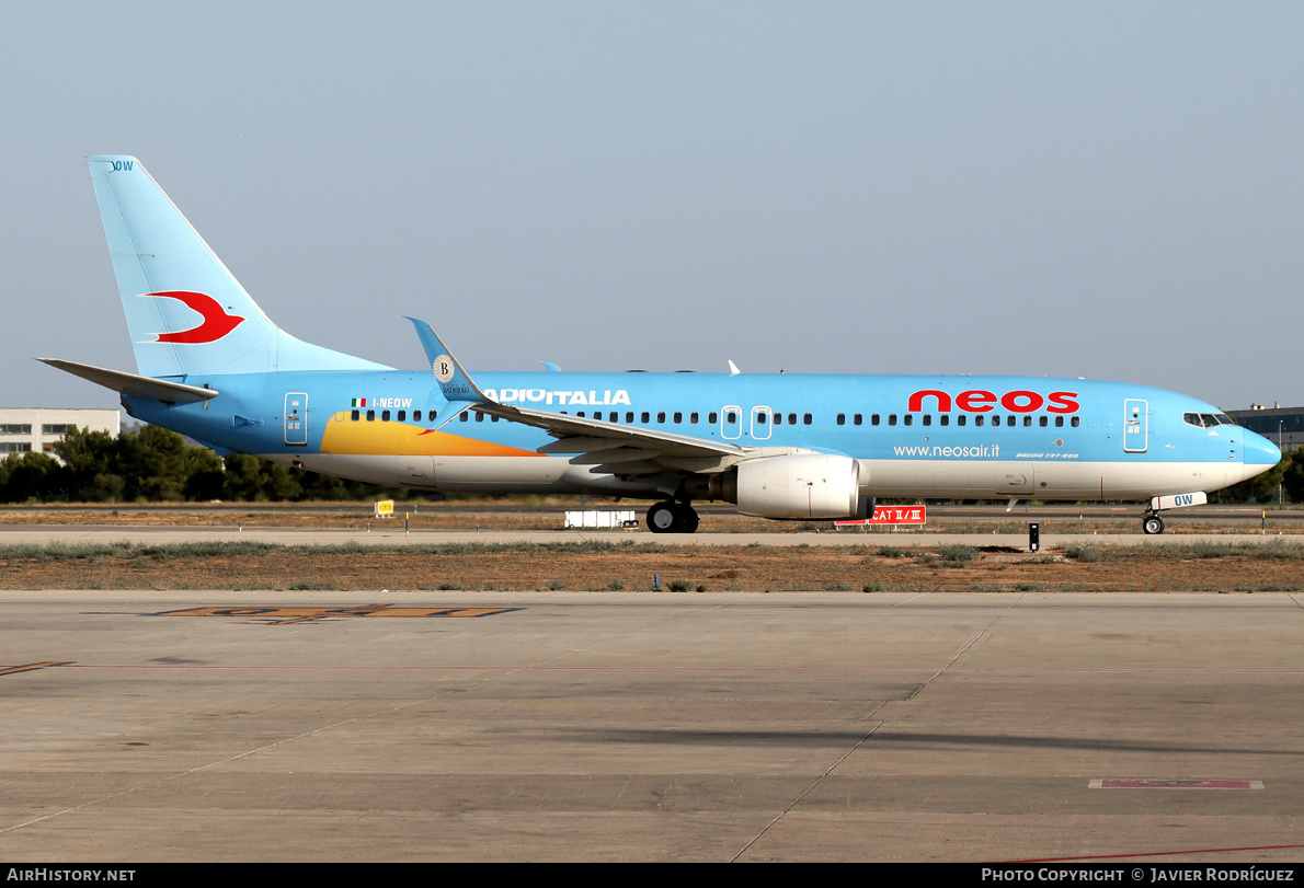 Aircraft Photo of I-NEOW | Boeing 737-86N | Neos | AirHistory.net #533696