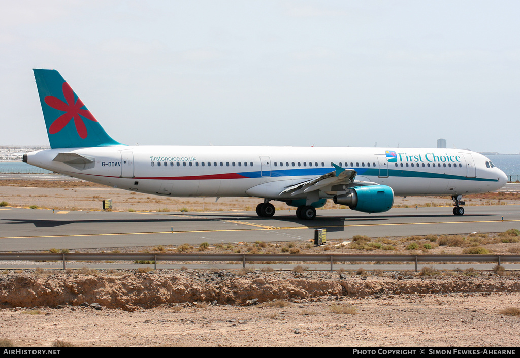 Aircraft Photo of G-OOAV | Airbus A321-211 | First Choice Airways | AirHistory.net #533699
