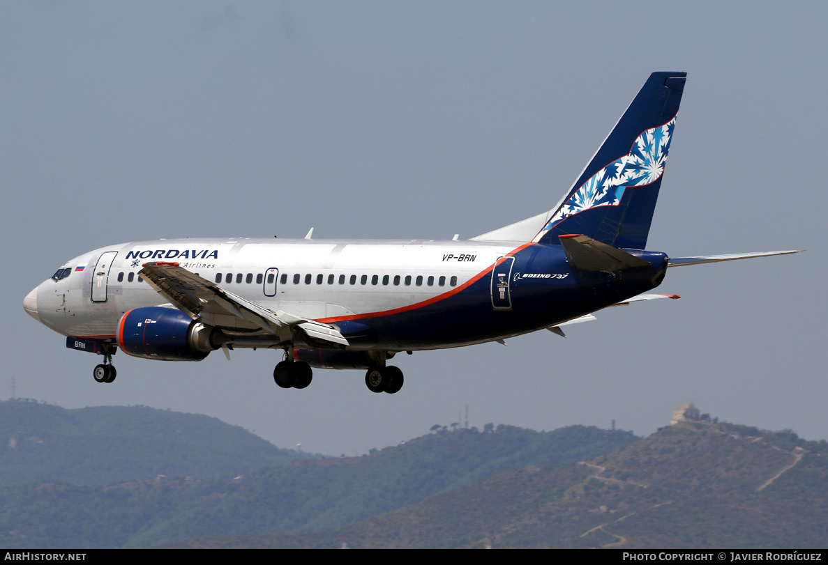 Aircraft Photo of VP-BRN | Boeing 737-5Y0 | Nordavia - Regional Airlines | AirHistory.net #533741