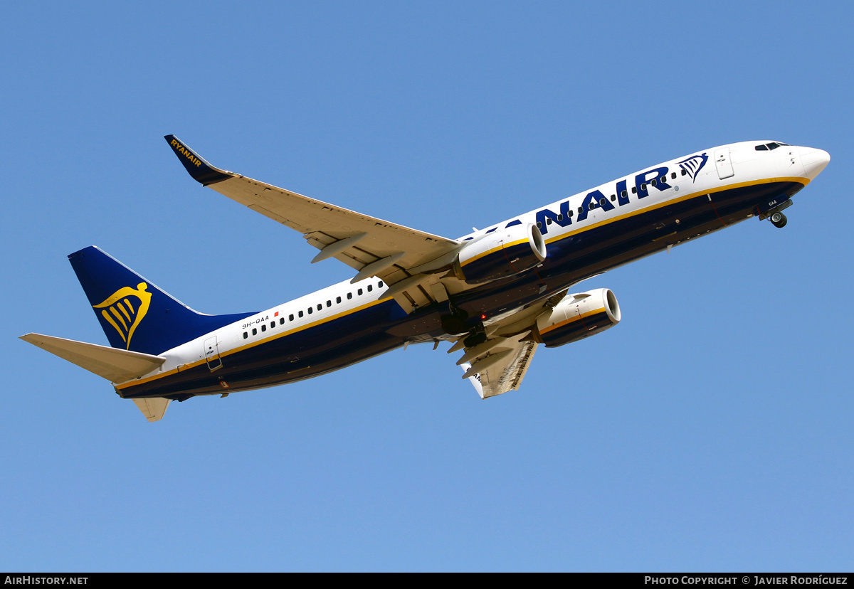 Aircraft Photo of 9H-QAA | Boeing 737-800 | Ryanair | AirHistory.net #533760