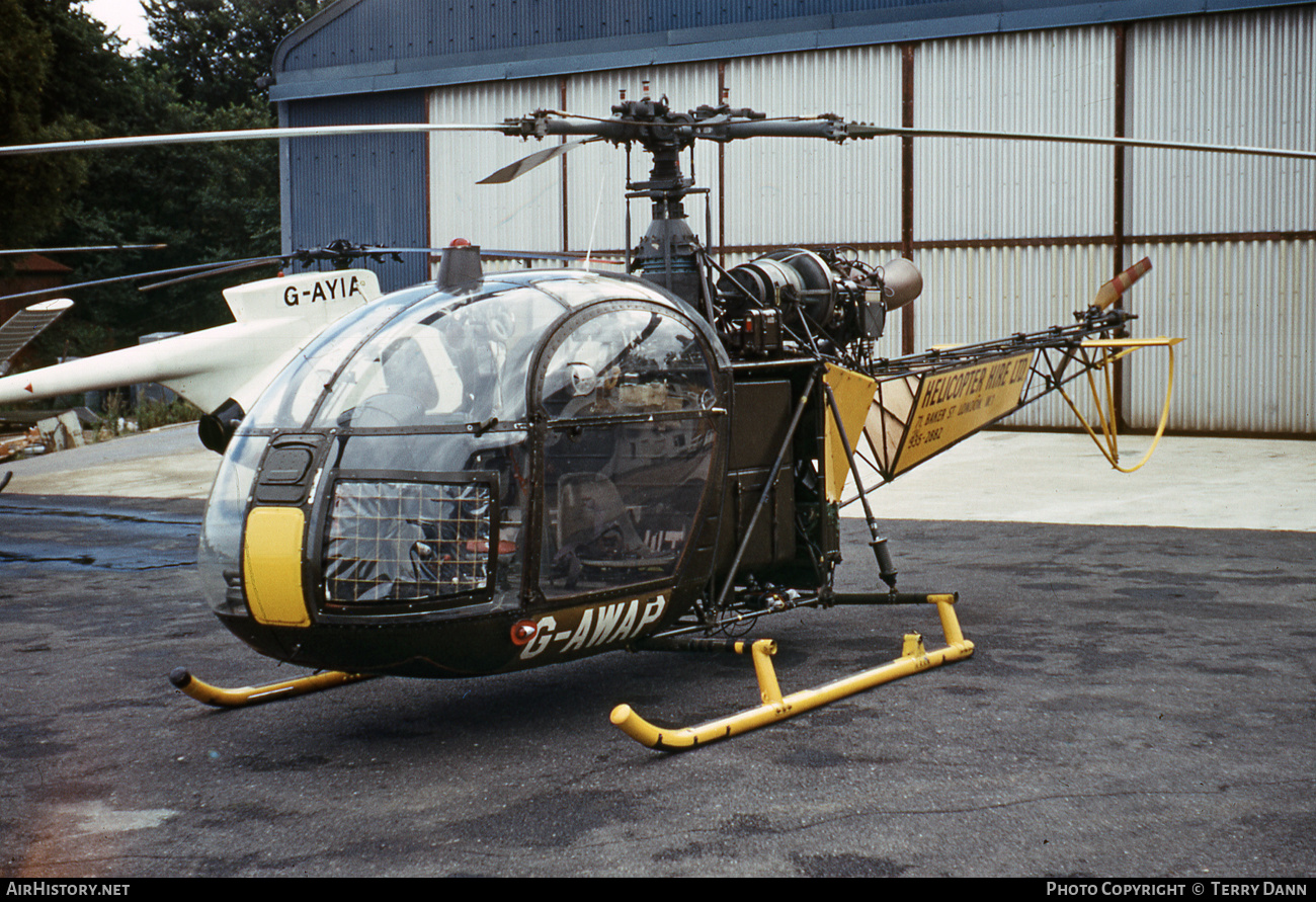 Aircraft Photo of G-AWAP | Sud SA-318C Alouette II Astazou | Helicopter Hire | AirHistory.net #533854