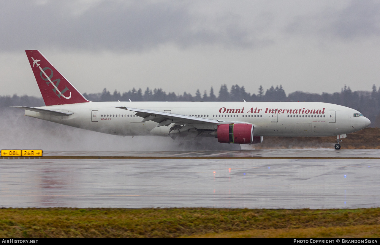 Aircraft Photo of N846AX | Boeing 777-2U8/ER | Omni Air International - OAI | AirHistory.net #533867