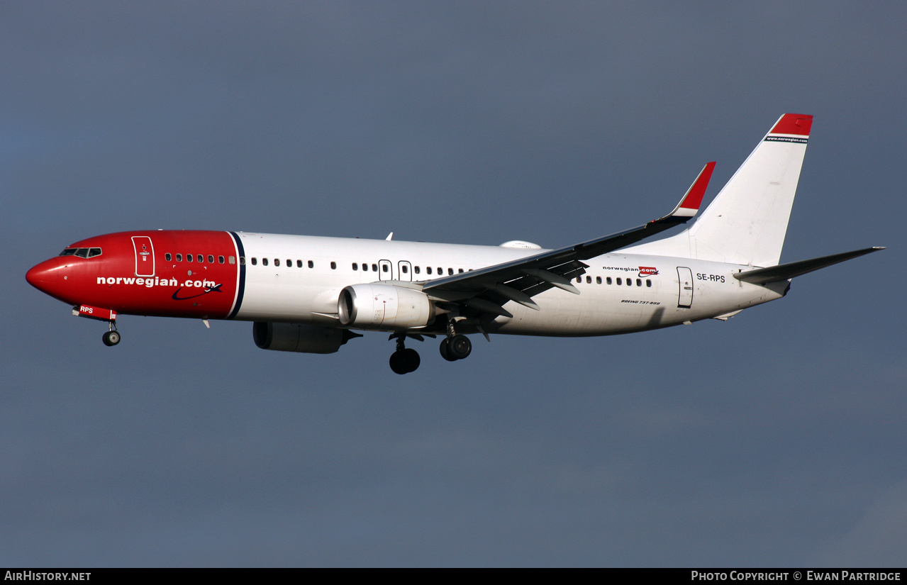 Aircraft Photo of SE-RPS | Boeing 737-8JP | Norwegian | AirHistory.net #533881