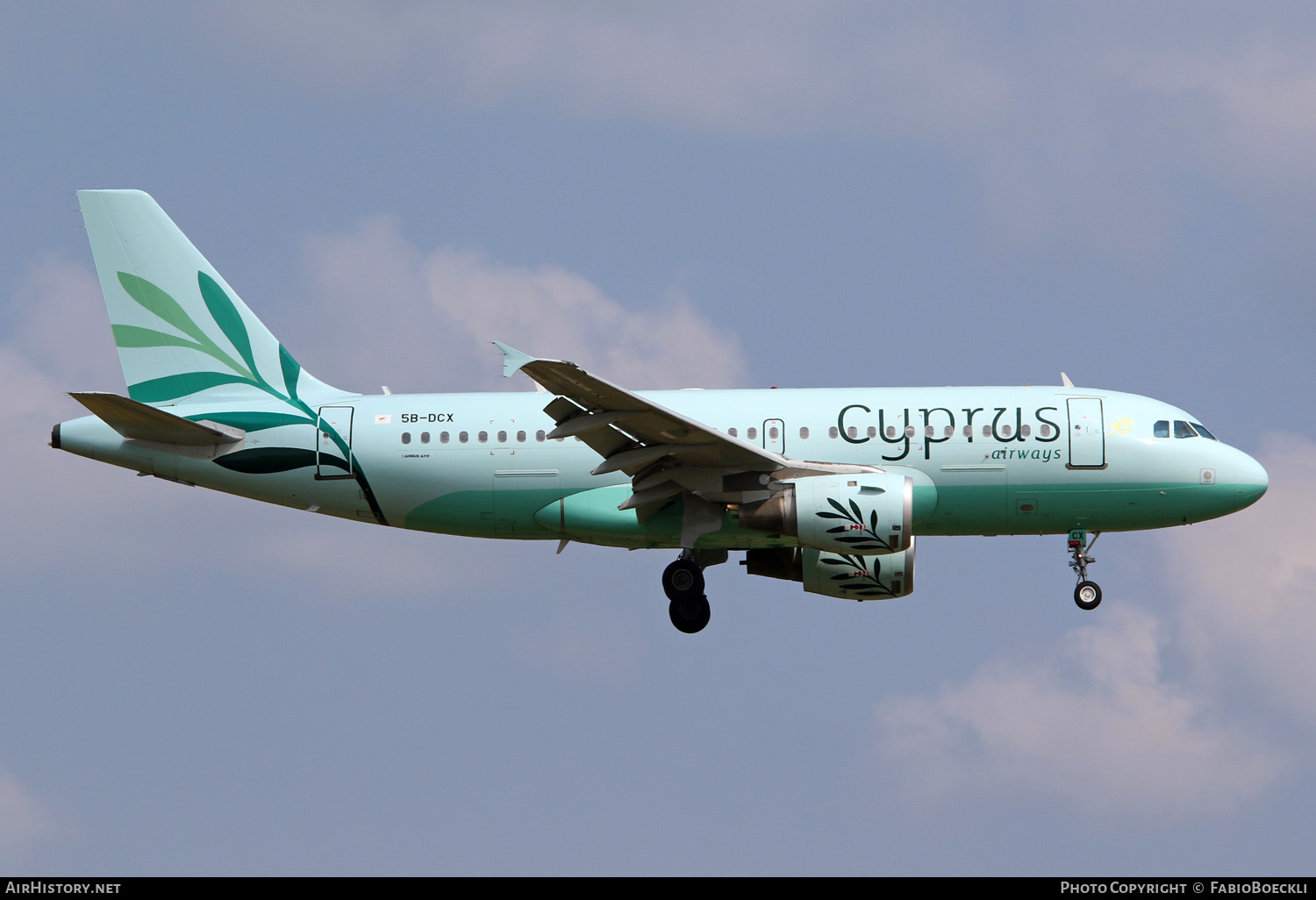 Aircraft Photo of 5B-DCX | Airbus A319-114 | Cyprus Airways | AirHistory.net #533893