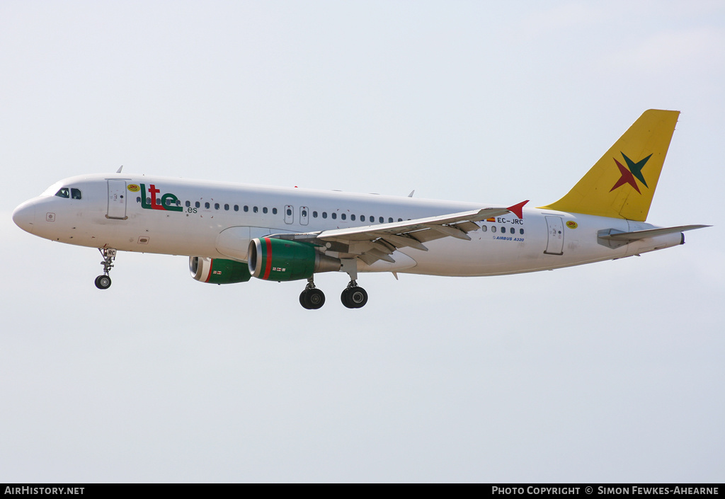 Aircraft Photo of EC-JRC | Airbus A320-212 | LTE International Airways | AirHistory.net #533899