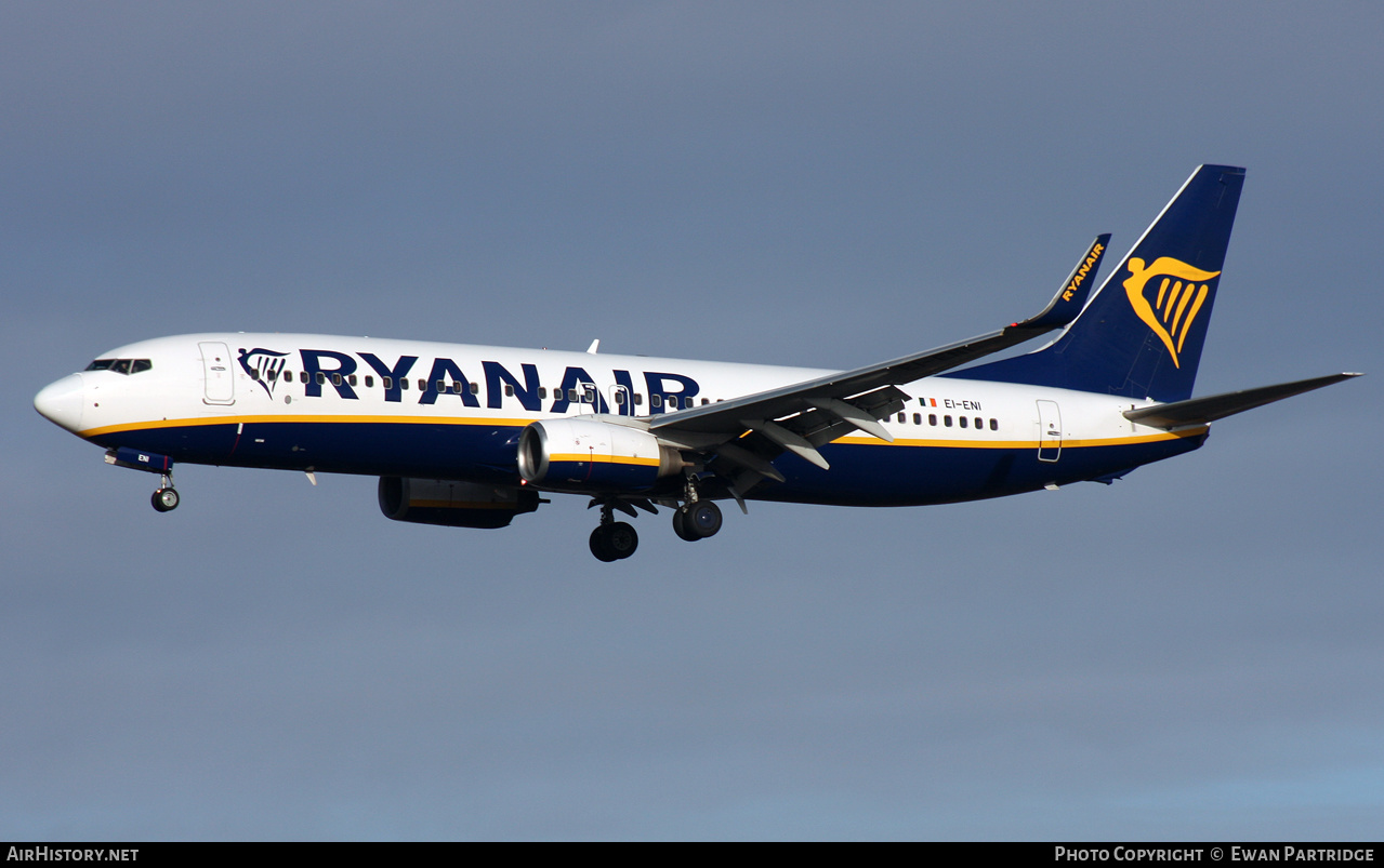 Aircraft Photo of EI-ENI | Boeing 737-8AS | Ryanair | AirHistory.net #534012