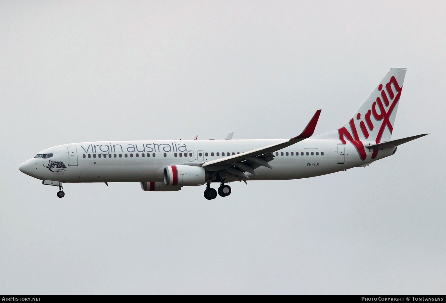 Aircraft Photo of VH-VUI | Boeing 737-8FE | Virgin Australia Airlines | AirHistory.net #534039