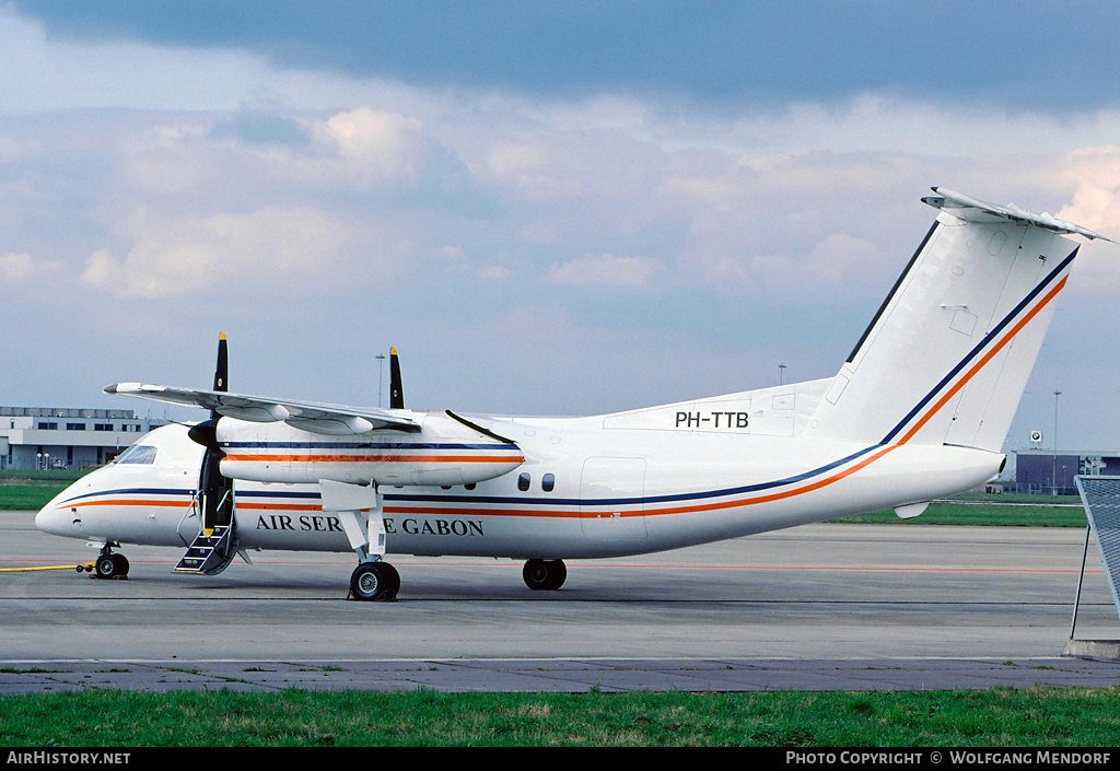 Aircraft Photo of PH-TTB | De Havilland Canada DHC-8-102 Dash 8 | Air Service Gabon | AirHistory.net #534082