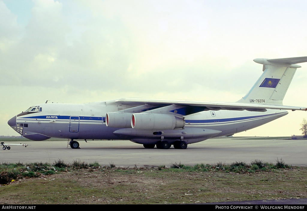 Aircraft Photo of UN-76374 | Ilyushin Il-76TD | Kazakhstan Airlines | AirHistory.net #534087